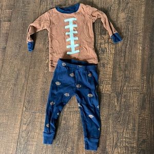 Toddler football pajamas